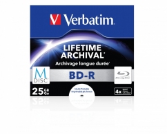 Verbatim M-Disk BD-R Lifetime Archival 25GB 4X, Inkjet Printable/ 1 disk thumbnav 1