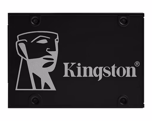 2.5” SSD 512GB  Kingston KC600, SATAIII,SeqReads: 550MB/s, SeqWrites: 520MB/s, Max Random 4k Read: 90000 IOPS/ Write: 80000 IOPS,7mm, Controller SM2259, XTS-AES 256-bit encryption, 3D NAND TLC 