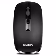 SVEN RX-260W  Wireless, Optical Mouse, 2.4GHz, Nano Receiver, 800/1200/1600 dpi, USB, Black