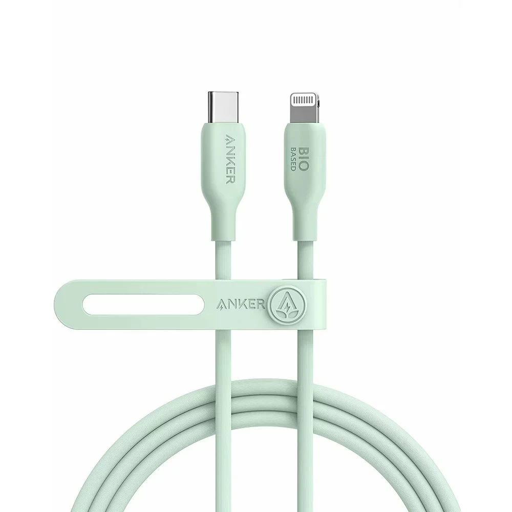 Cablu Type-C la Lightning Anker 541 Bio-based / 1.8 m / green