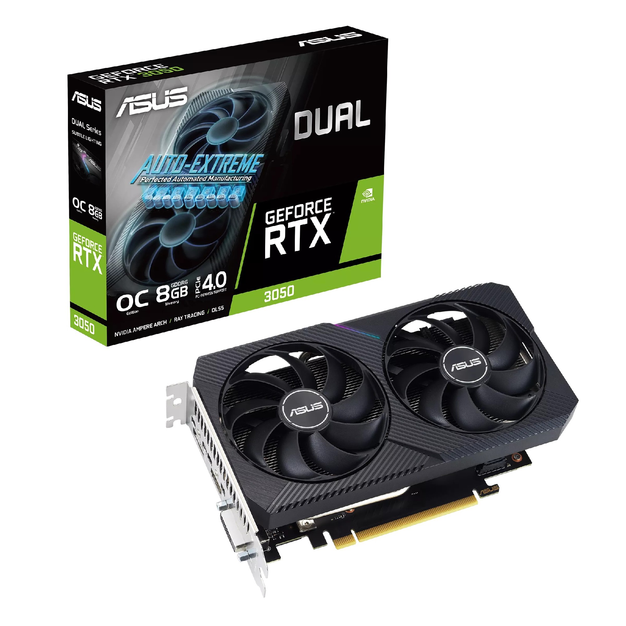 Placa video ASUS Dual GeForce RTX 3050 V2 OC Edition / 8GB / GDDR6 / 128Bit photo 1