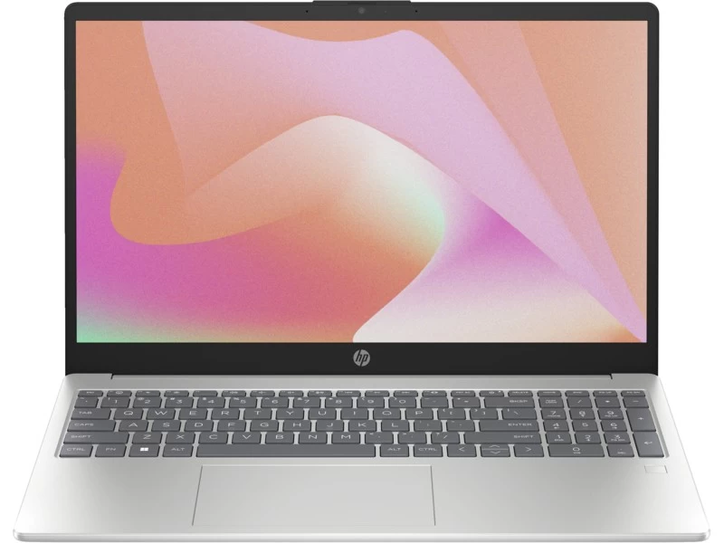 Ноутбук 15.6” HP Laptop (15-fc0057ci)/ AMD Ryzen 5 7520U/ 16GB / 512GB SSD / Natural Silver