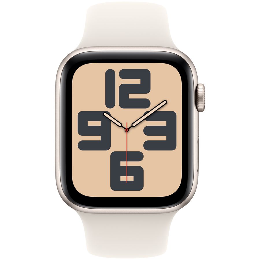 Smart watch Apple Watch SE 2024 GPS 44mm Starlight Aluminium Case with Starlight Sport Band - M/L (MXEV3QI/A) 1 GB 1.78 photo 2