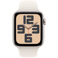 Smart watch Apple Watch SE 2024 GPS 44mm Starlight Aluminium Case with Starlight Sport Band - M/L (MXEV3QI/A) thumbnav 2