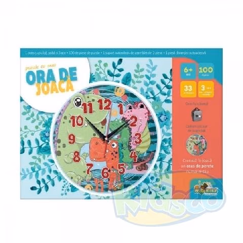 Noriel INT3206 Noriel Puzzle - Puzzle Cu Ceas Dinozauri 