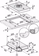 Встраиваемая  газовая панель Miele CS7101-1FL