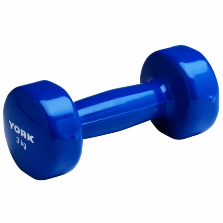 Gantera 3 kg YORK Vinyl Dipped Dumbbells (Fitbell) 
