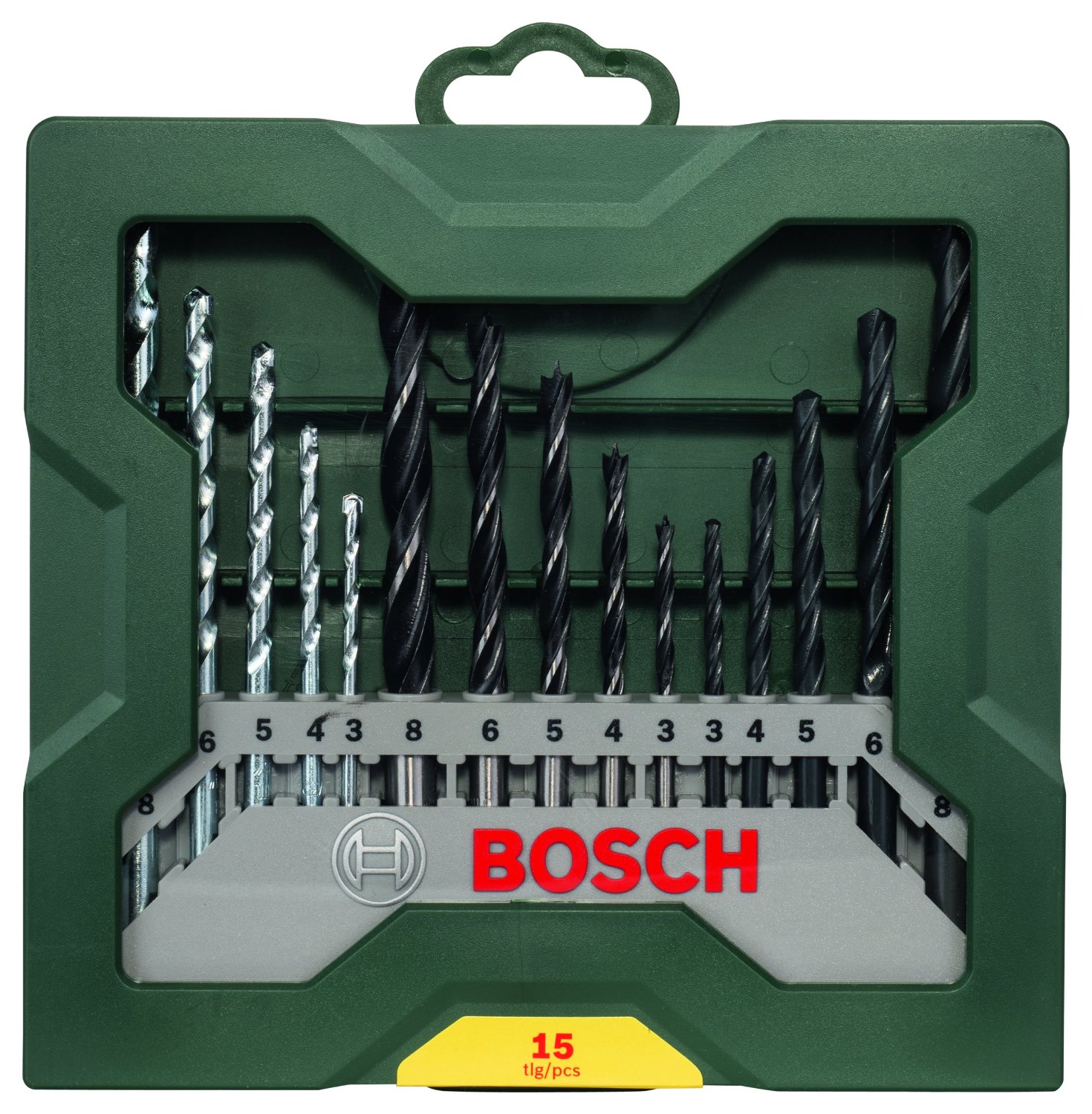 Набор сверл Bosch 15 Elemente 2607019675 photo 1