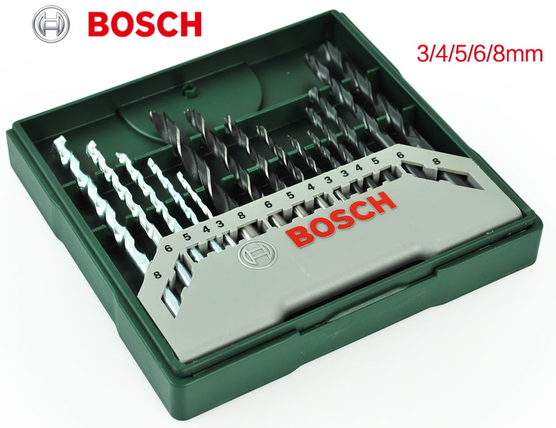 Набор сверл Bosch 15 Elemente 2607019675 photo 3