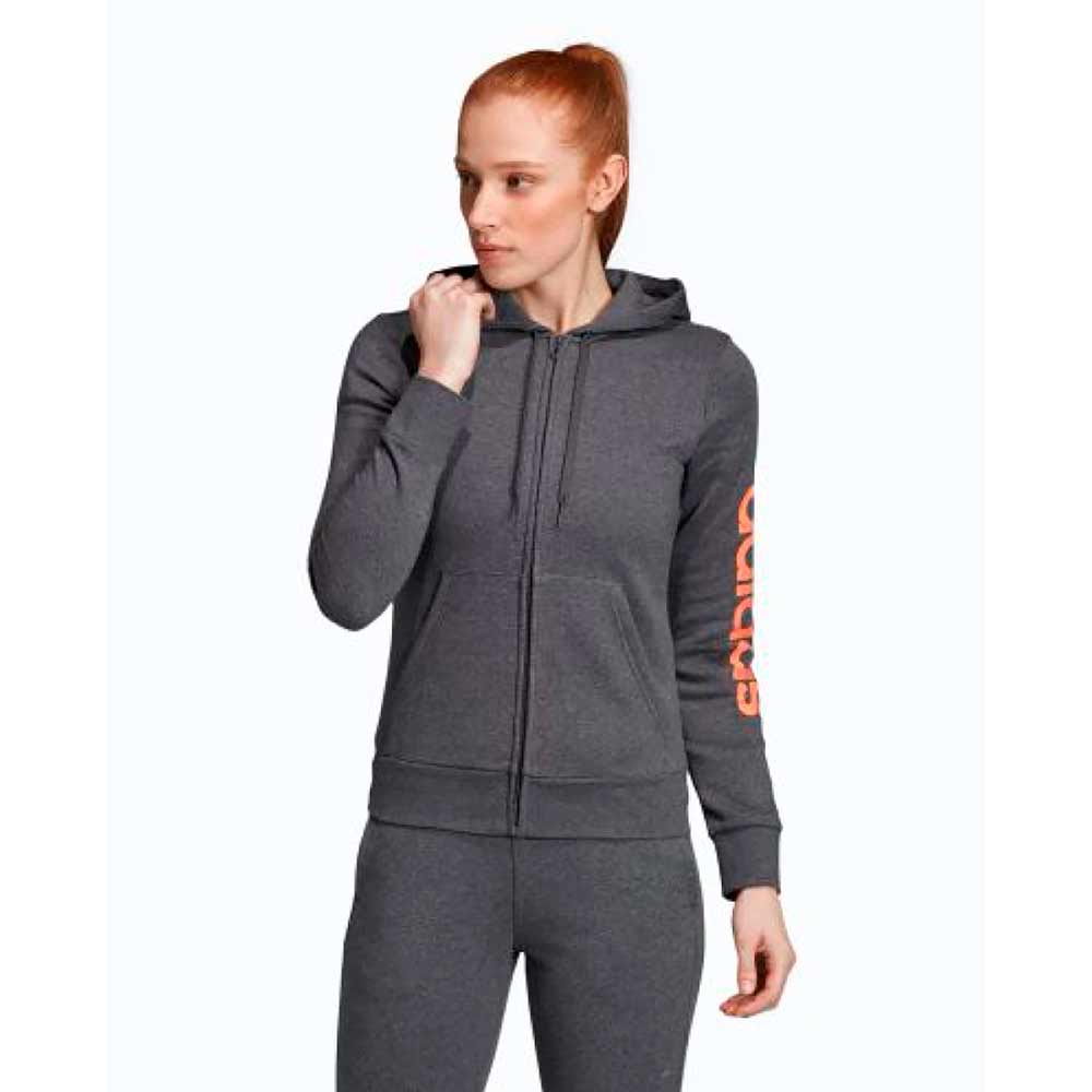 Adidas W E LIN FZHD FL XS Серый Женский photo 3
