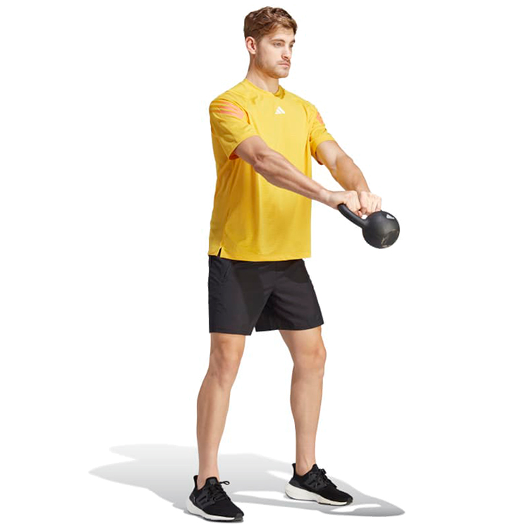 Tricou bărbătesc Adidas TI 3S TEE L Galben photo 4