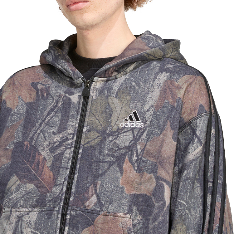 Мужская Толстовка Adidas CAMO FZ XS Черный photo 2