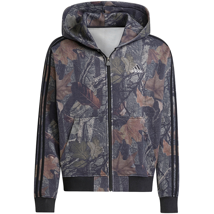 Мужская Толстовка Adidas CAMO FZ XS Черный photo 6