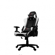 Gaming/Office Chair AROZZI Verona V2, Black/White, PU Leather, max weight up to 100-105kg / height 160-180cm, Recline 165°, 1D Armrests, Head and Lumber cushions, Metal Frame, Nylon wheelbase, Gas Lift 4class, Small nylon casters, W-25.5kg thumbnav 1