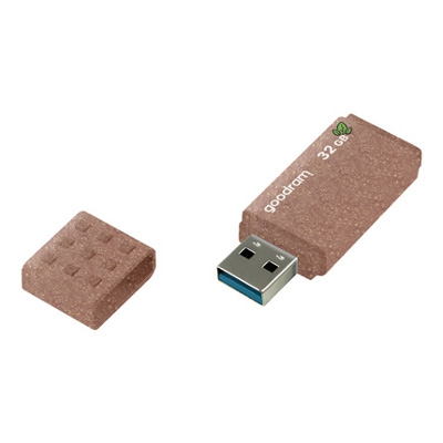 32GB USB3.0  Goodram UME3 Eco Friendly, Plastic, Housing made of 100% degradable materials, Anti-slip design (Read 60 MByte/s, Write 20 MByte/s) photo 2