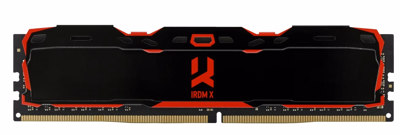 16Gb (Kit of 2*8GB) DDR4-3000 GOODRAM IRDM X DDR4 (Dual Channel Kit), PC24000, CL16, Latency 16-18-18, 1.35V, 1024x8, Aluminium BLACK heatsink