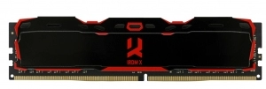 16Gb (Kit of 2*8GB) DDR4-3000 GOODRAM IRDM X DDR4 (Dual Channel Kit), PC24000, CL16, Latency 16-18-18, 1.35V, 1024x8, Aluminium BLACK heatsink
