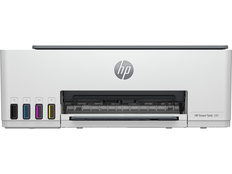 MFD CISS HP Smart Tank 580, White/Gray, Colour Print/Scan/Copier A4, up to 12ppm/5ppm black/color, up to 4800x1200 dpi,  Scan 1200 x 1200, Up to 3000 p/m, 980 Mhz, 64 Mb, 27 Segments + 1.0 inch iCON LCD display, USB 2.0, Bluetooth, Wi-Fi 802.11b/g/n, Wi-F photo 1