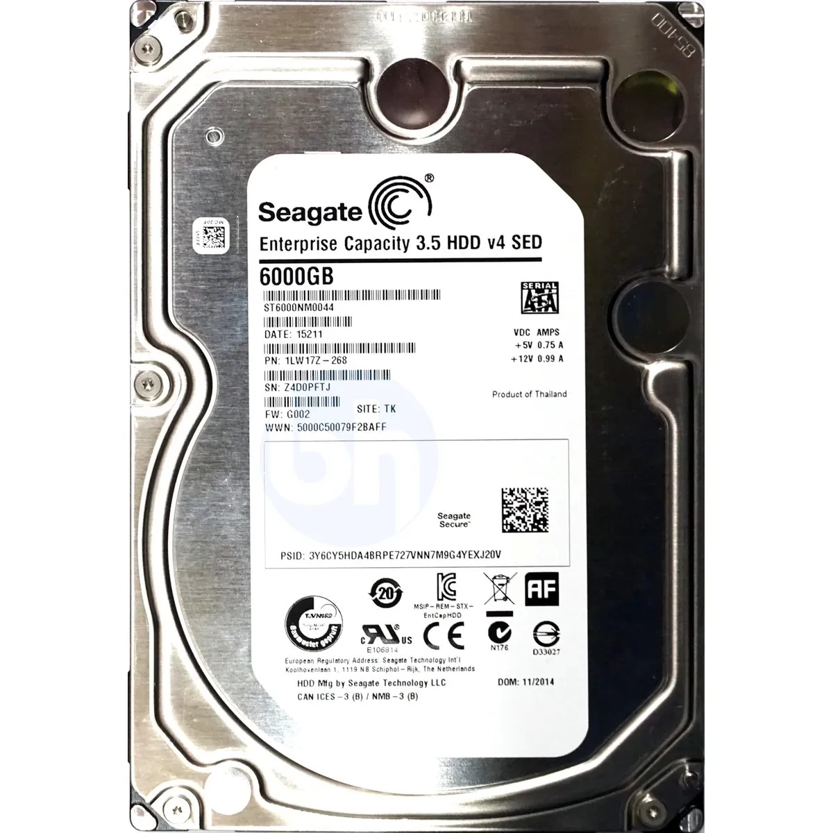 3.5” HDD Seagate ST8000NC0002 ISE Terascale/ 8.0TB/ 7200rpm/ 256MB/ SATAIII