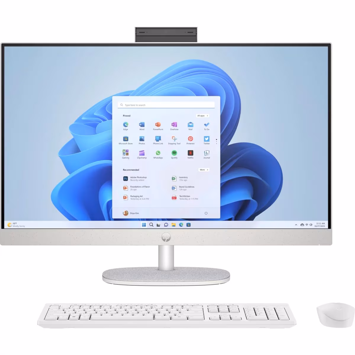 All-in-One PC 27.0” HP 27-cr1031ci / Intel Core Ultra 7 155U / 16GB / 512GB SSD / Shell White 