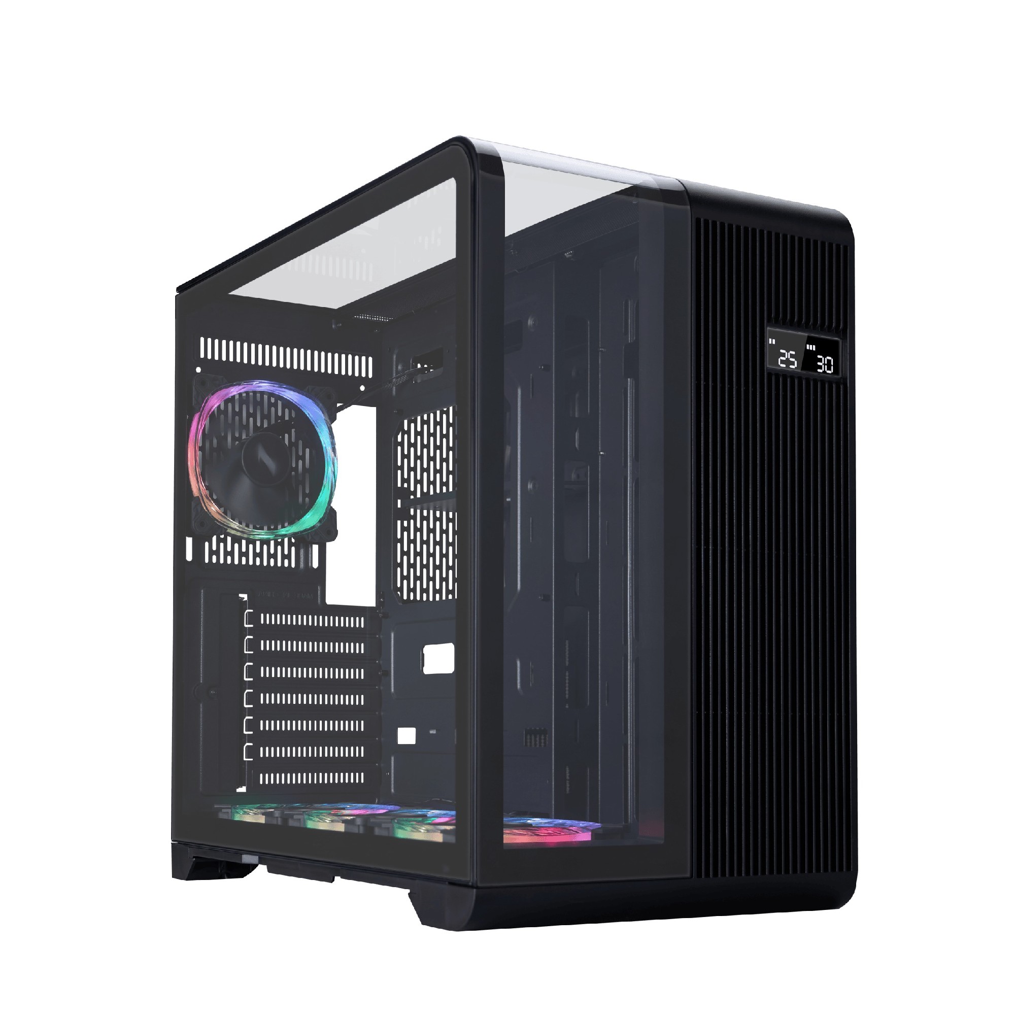 Carcasa 1STPLAYER RT7 / no PSU / Side-Window / 4x120mm / ATX / Black photo 1