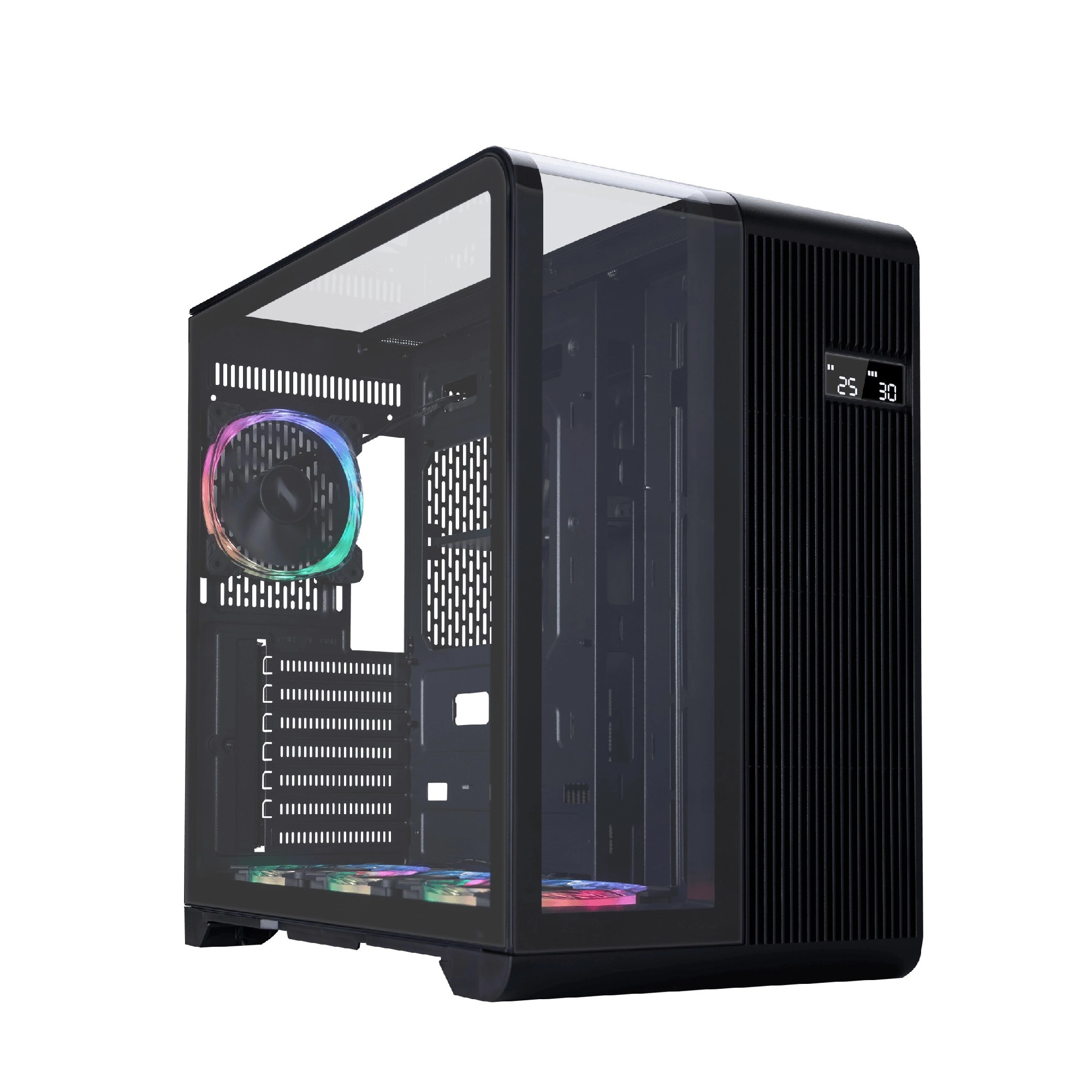 Корпус 1STPLAYER RT7 / no PSU / Side-Window / 4x120mm / ATX / Black