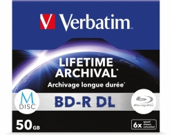 Verbatim M-Disk BD-R DL Lifetime Archival 50GB 6X, Matt Silver/ 1disk thumbnav 1