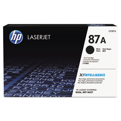 HP 87A (CF287A) Black LaserJet Toner Cartridge, 9000 p., for HP M506dn, M506x, M527dn, M527f, M527c; M501dn, M501n photo 1