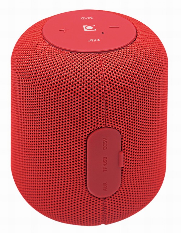Boxa portabila Gembird SPK-BT-15-R, Red / 5W / Bluetooth / USB / microSD / 1200 mAh photo 1