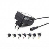 AC-DC adapter  Gembird EG-MC-009, 24 W, Universal AC powered DC adapter with manual voltage selection,  7 DC power connectors thumbnav 3