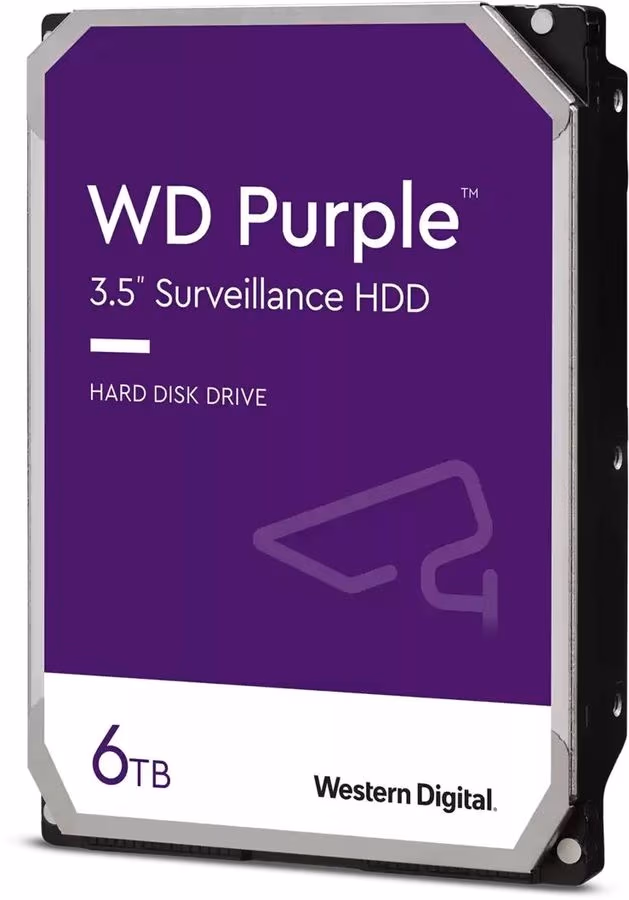 3.5" HDD 6.0TB  Western Digital WD63PURZ Caviar® Purple™, CMR Drive, 5400rpm, 256MB, SATAIII 