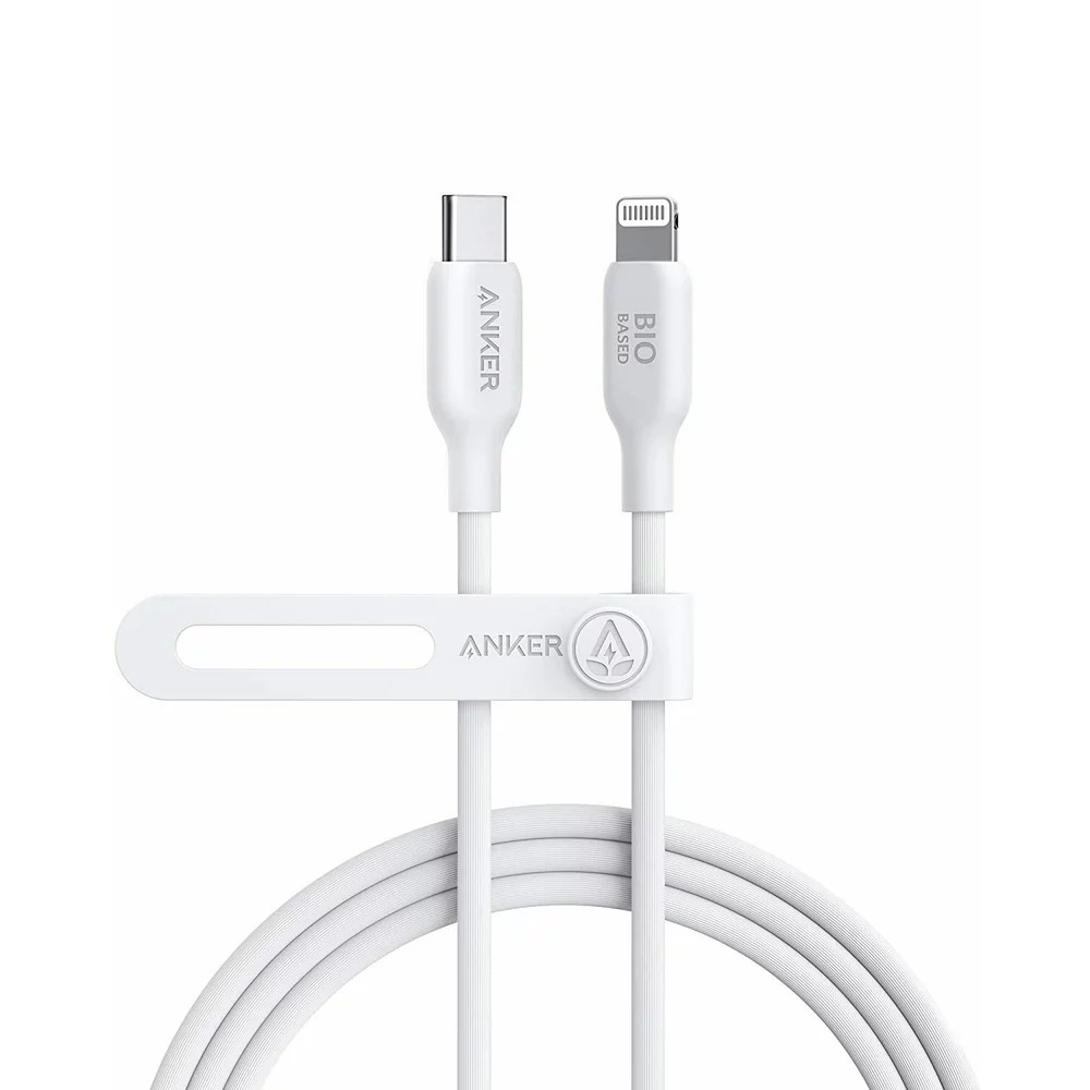 Cablu Type-C la Lightning Anker 541 Bio-based / 1.8 m / white photo 1
