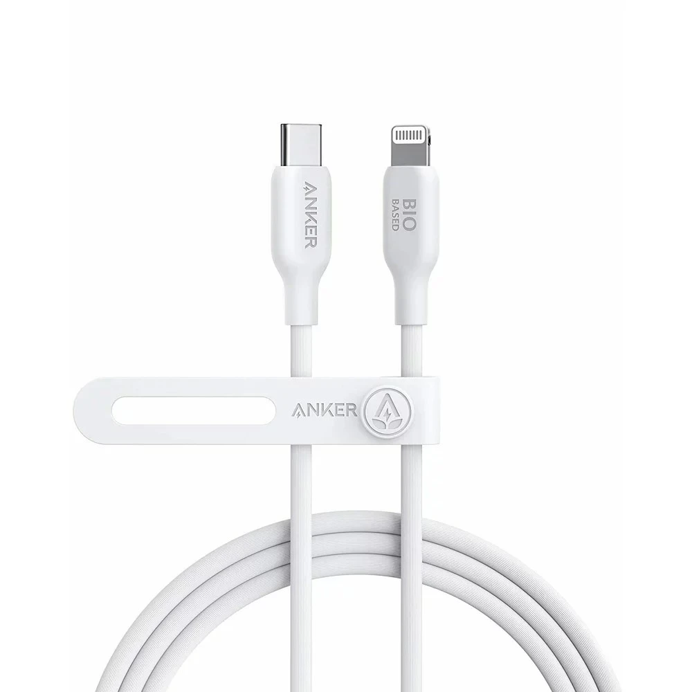 Cablu Type-C la Lightning Anker 541 Bio-based / 1.8 m / white
