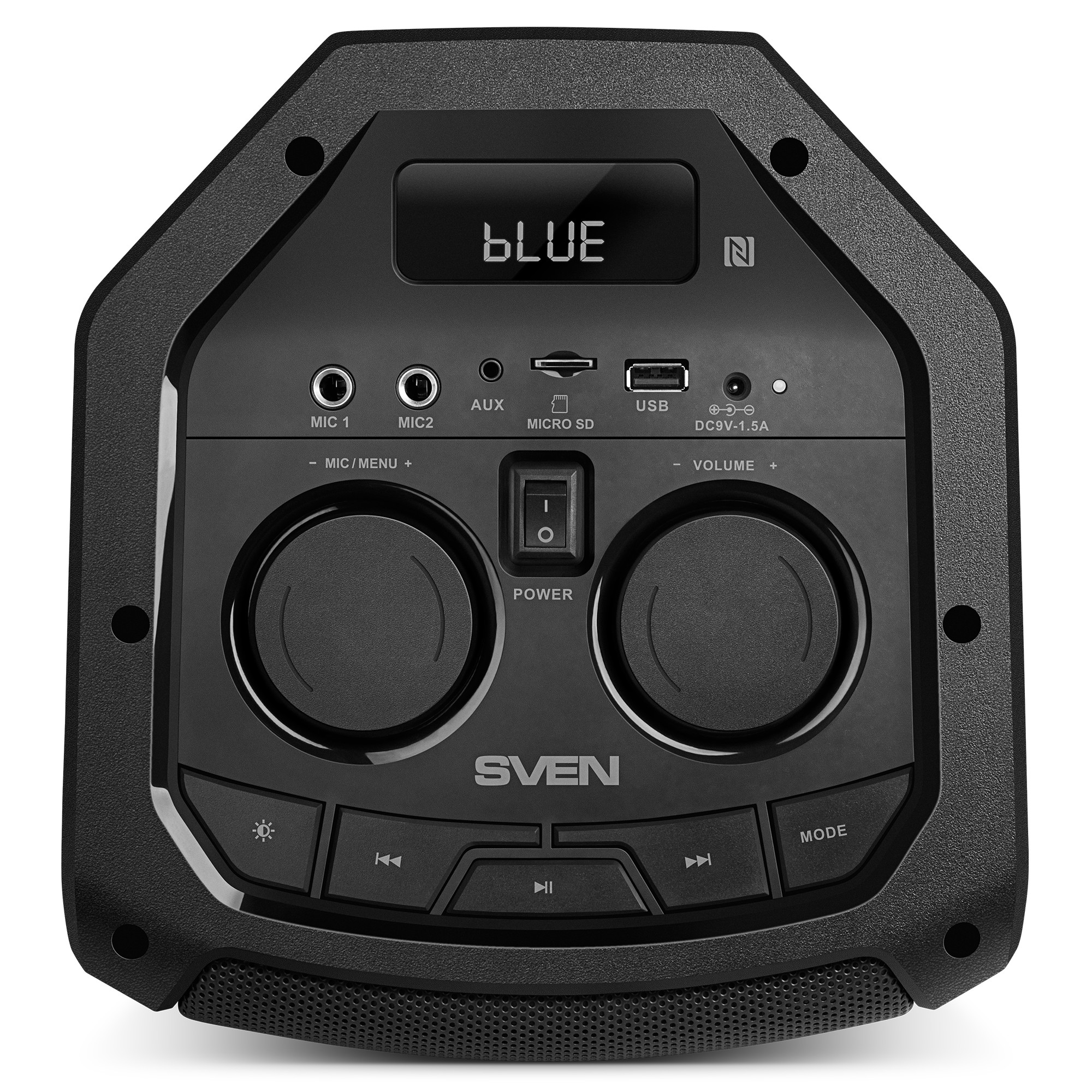 Портативная Колонка SVEN PS-710 Black / 100W / Bluetooth / NFC / FM tuner / USB / microSD photo 4
