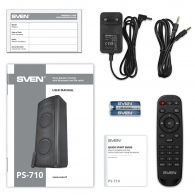 Портативная Колонка SVEN PS-710 Black / 100W / Bluetooth / NFC / FM tuner / USB / microSD thumbnav 9
