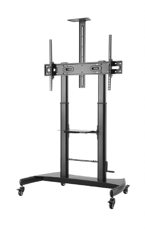 Напольная подставка для телевизора на колесиках 60” - 100”, Gembird ”TVS-100T-02”, Black photo 3