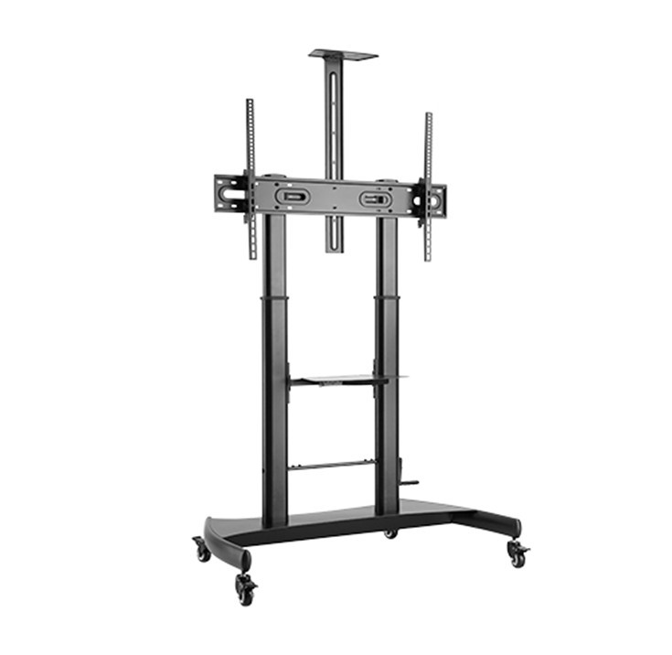 Напольная подставка для телевизора на колесиках 60” - 100”, Gembird ”TVS-100T-02”, Black photo 5