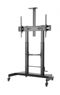 Напольная подставка для телевизора на колесиках 60” - 100”, Gembird ”TVS-100T-02”, Black thumbnav 3