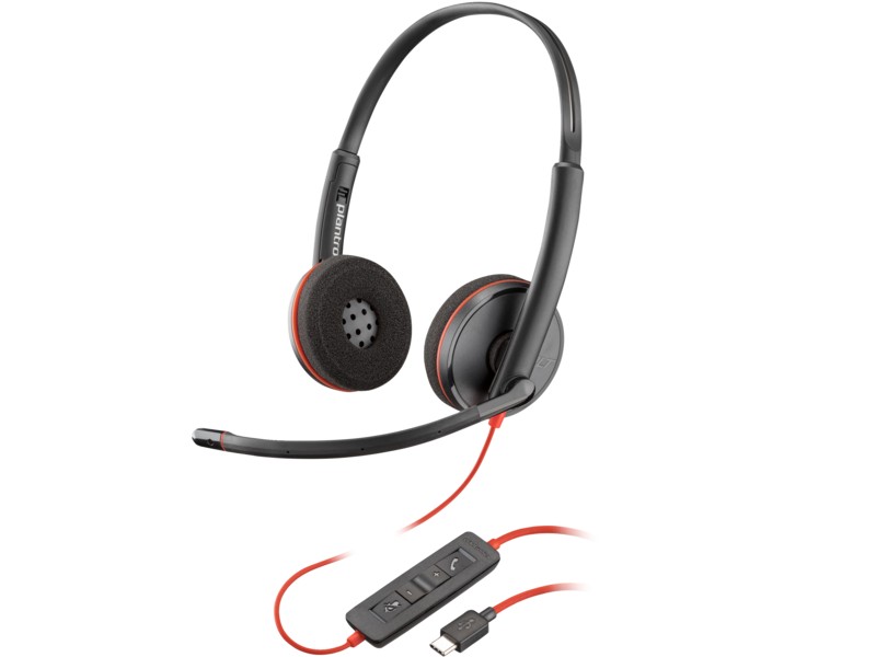 Casti Poly Blackwire 3220 / USB-C/A / Black photo 1