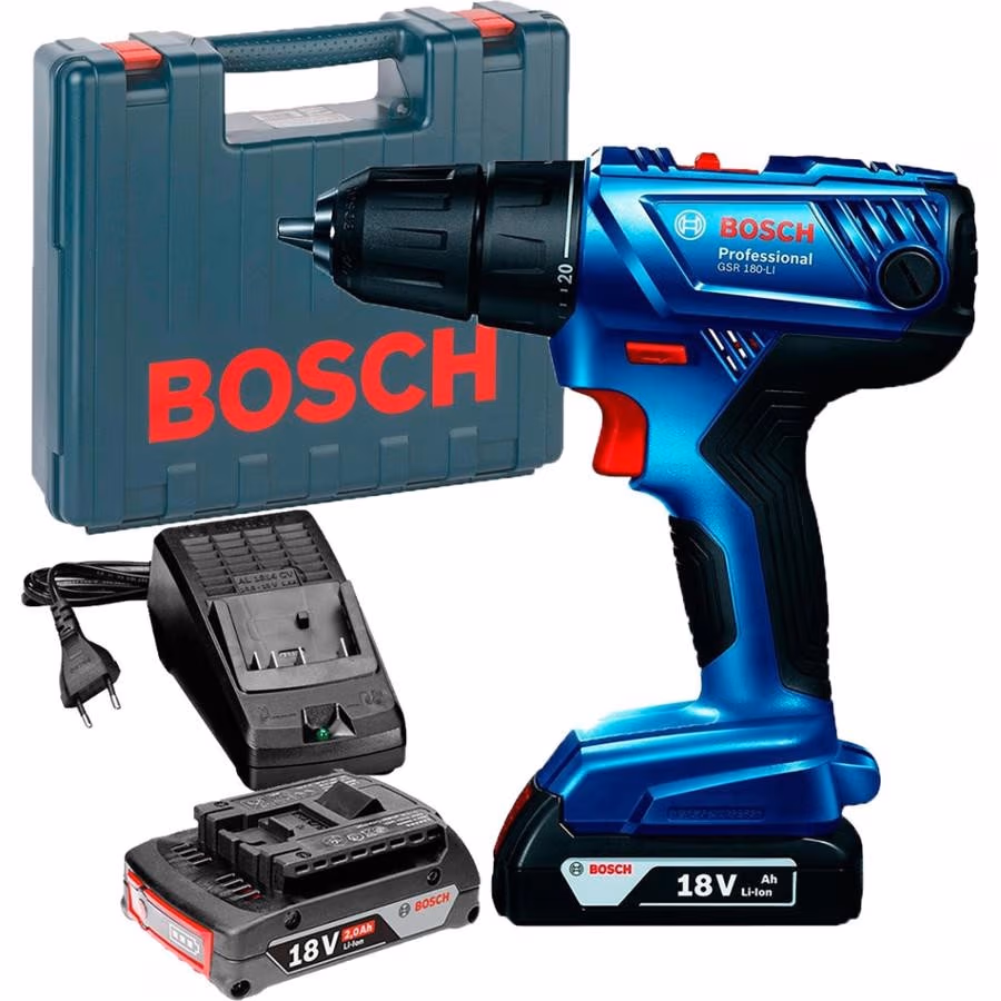 Аккумуляторная дрель-шуруповёрт Bosch GSR 180-LI, 06019F8109