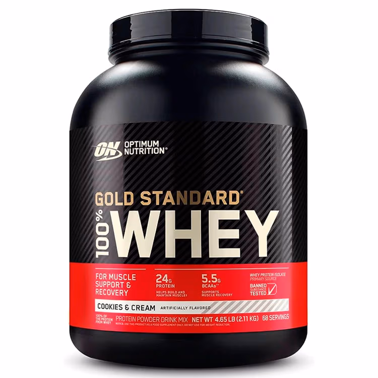 Proteine Optimum Nutrition ON 100% WHEY GOLD COOKIES CREAM 4.65LB 