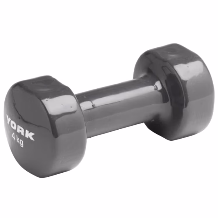 Gantera 4 kg YORK Vinyl Dipped Dumbbells (Fitbell) 