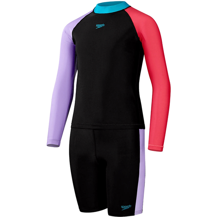Costum Speedo COLBL LS SP TOP & SHT / Femei / Mărime 152 / Negru photo 2