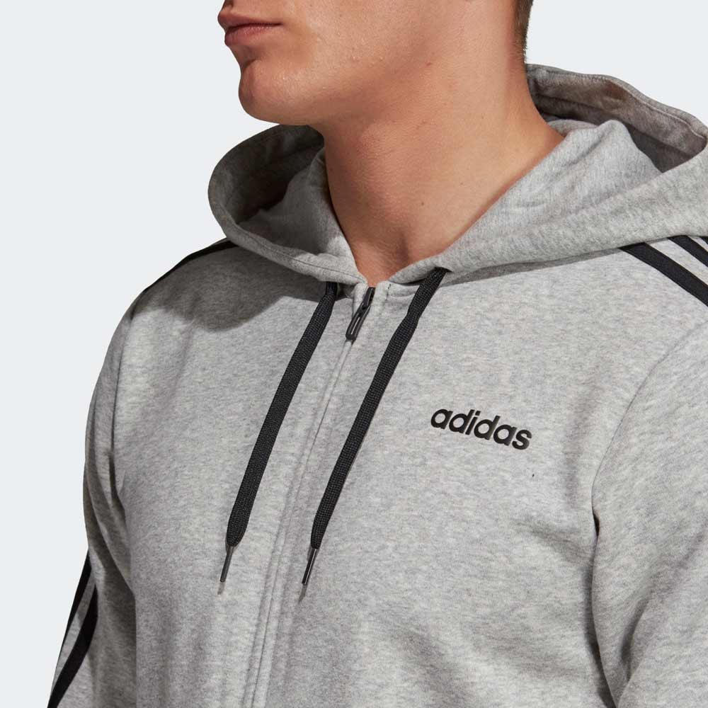 Мужская Толстовка Adidas E 3S FZ FL S Серый    photo 3
