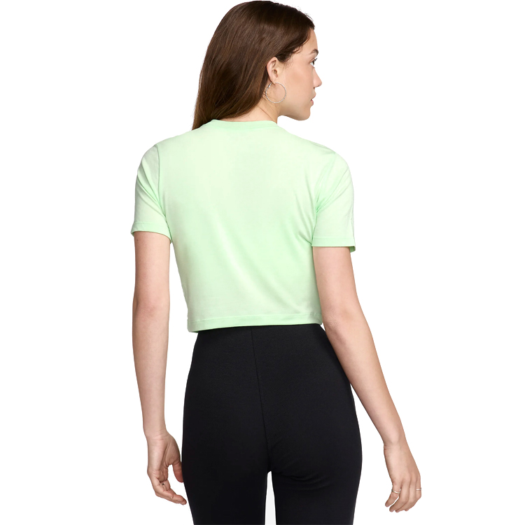 Футболка Nike W NSW TEE ESSNTL SLIM CRP LBR XS Зеленый Женский photo 2