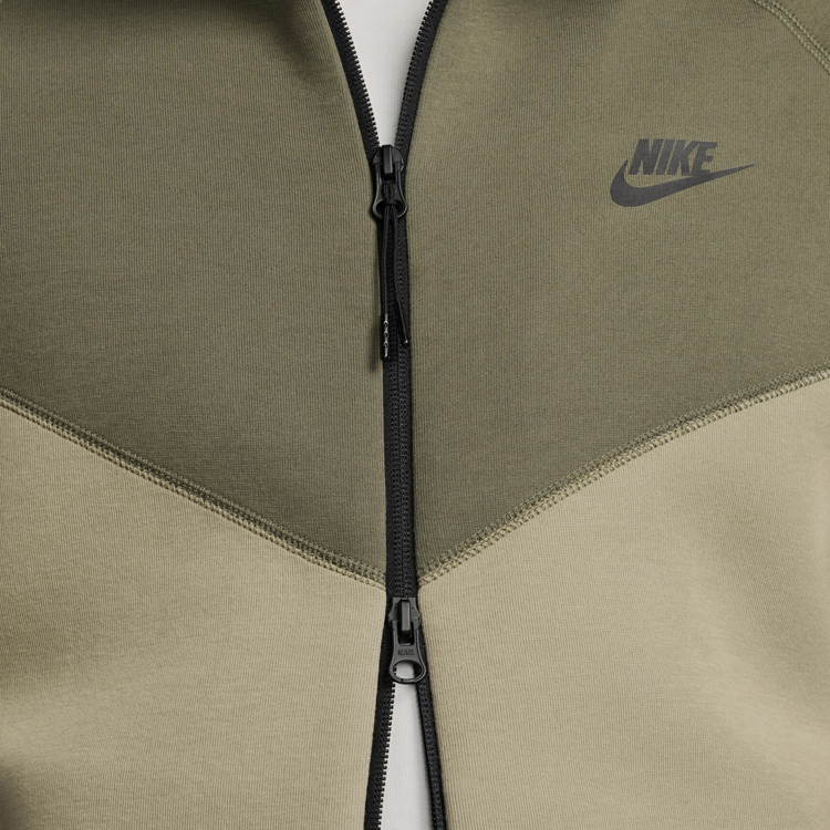 Мужская Толстовка Nike M NK TCH FLC FZ WR HOODIE S Хаки photo 2