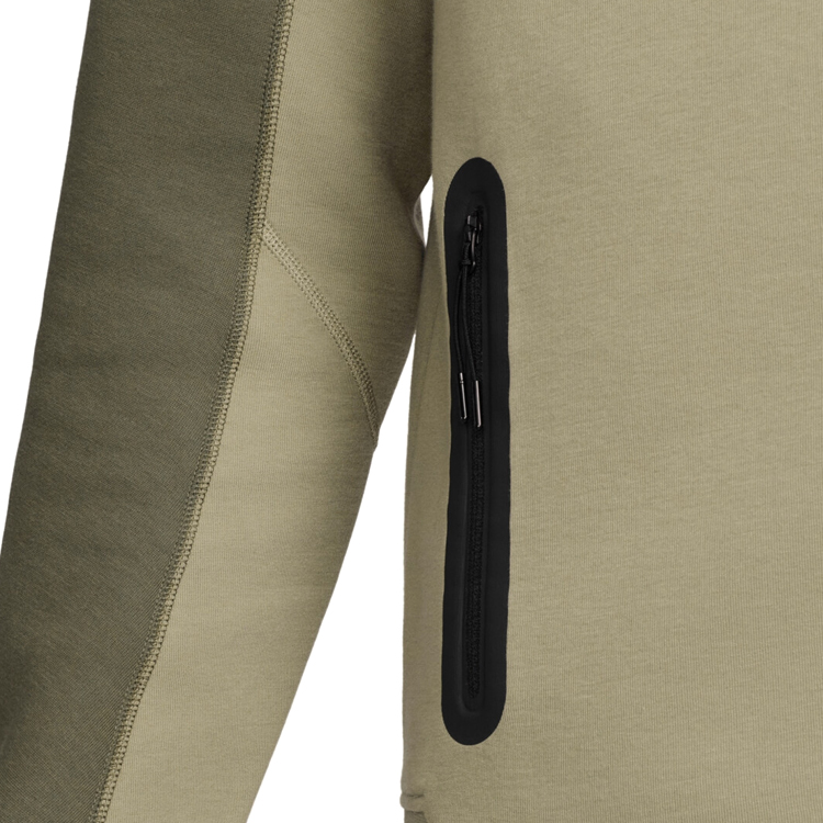 Мужская Толстовка Nike M NK TCH FLC FZ WR HOODIE S Хаки photo 5