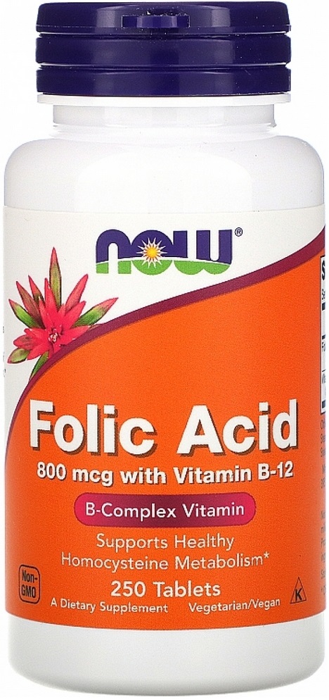 Витамины Now Foods FOLIC ACID 800mcg  250 TABS photo 2