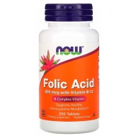 Витамины Now Foods FOLIC ACID 800mcg  250 TABS thumbnav 1