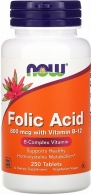 Витамины Now Foods FOLIC ACID 800mcg  250 TABS thumbnav 2